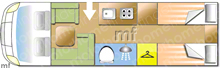 Swift Charisma 684 2018 Motorhome layout\