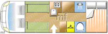 Autotrail Chieftain SE 2007 Motorhome layout\