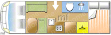 Ci Mizar Garage Living 2008 Motorhome layout\