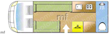 Chausson Welcome 630 2018 Motorhome layout\