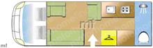 Swift Charisma 614 2018 Motorhome layout\
