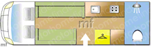 Chausson Welcome 630 2017 Motorhome layout\
