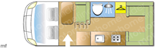 Swift Rio 340 Lux 2018 Motorhome layout\