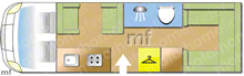 Bessacarr 495 2008 Motorhome layout\