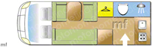 Swift Suntor 590 RL 2001 Motorhome layout\