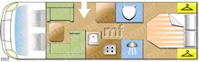 Pilote Adventura Aclass 2008 Motorhome layout\