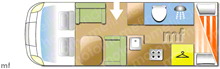 Swift Charisma 695 2018 Motorhome layout\