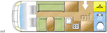 Compass Avantgarde 100 2004 Motorhome layout\