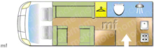 Swift Suntor 590 RS 2002 Motorhome layout\