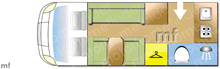 Lmc Liberty 591 Start 1995 Motorhome layout\