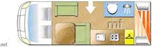 Swift Charisma 695 2017 Motorhome layout\
