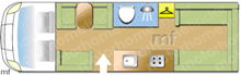 Bessacarr 496 2015 Motorhome layout\