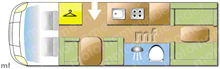 Mclouis Stirling 2003 Motorhome layout\