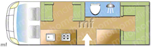 Swift Sundance 630L 2010 Motorhome layout\