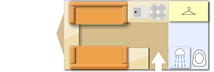 Coachman VIP 460 2018 caravans layout