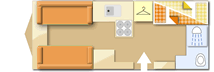 Coachman Pastiche 525 2014 caravans layout