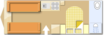 Lunar Ultima 660 2018 caravans layout