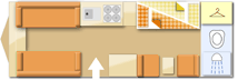 Bailey Pegasus Palermo 2016 caravans layout