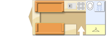 Bailey Pegasus 462 2011  Caravan layout