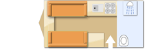 Compass Omega 482 2008  Caravan layout