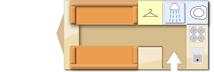 Swift Sprite Compact Ace Harmony 2022  Caravan layout