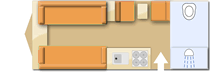 Lunar Clubman ES 2016  Caravan layout