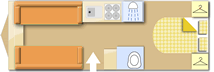 Elddis Affinity 550 2024  Caravan layout