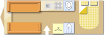 Swift Elegance Grande 835 2020  Caravan layout