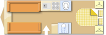 Swift Corniche 19/4 2019  Caravan layout