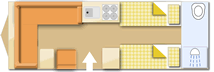 Bailey Pegasus Grande Rimini 2019  Caravan layout