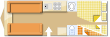 Elddis Chatsworth 868 2023  Caravan layout