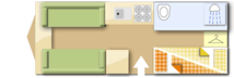 Swift Sprite Alpine 4 DB 2026 caravans layout