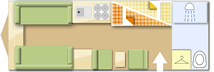 Coachman Amara 640 2008  Caravan layout