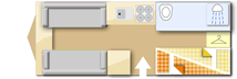 Swift Sprite Alpine 4 DB 2026 caravans layout