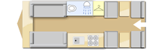Swift Basecamp 6 2022 caravans layout