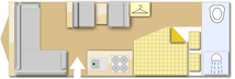Swift Sprite Quattro EW 2024  Caravan layout