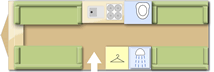 Fleetwood Heritage 640 ES6 caravan layout
